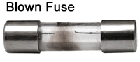 Picture of a blown fuse