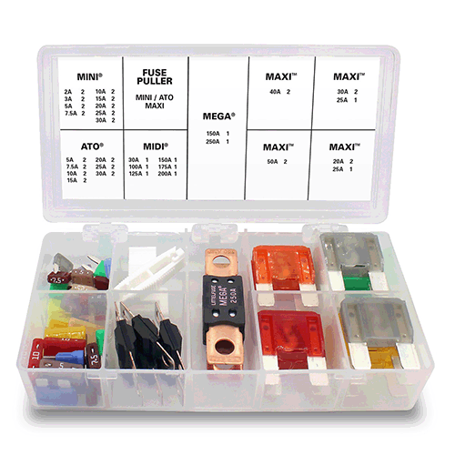 Commercial and Fleet Fuse Assortment Kit 50 piece | Genuine & Latest Product
